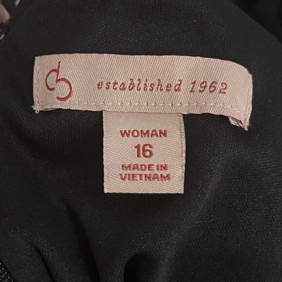 DressBarn 16 fit flare floral midi dress cocktail retro vintage wedding guest - Picture 10 of 12